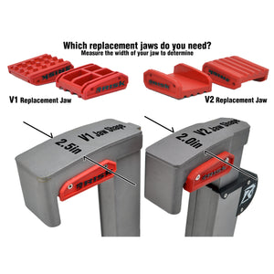 Lock-N-Load Pro Rubber Jaw Replacement Options Explanation Poster