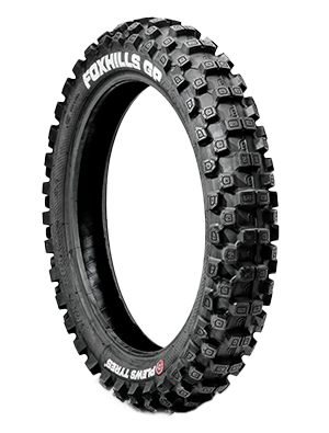 Hard tires menu selector featuring a FOXHILLS motocross tire