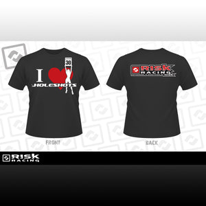 Risk Racing I Heart Holeshots Motocross T Shirt