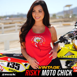 Risk Sunflower Red Women's Racerback Tank