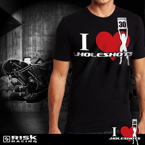 Risk Racing I Heart Holeshots Motocross T Shirt