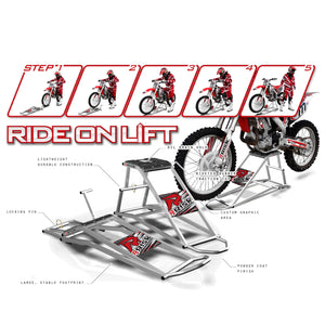RR1 Ride-On Motocross Lift / Stand-Dirt Bike Stand-Risk Racing