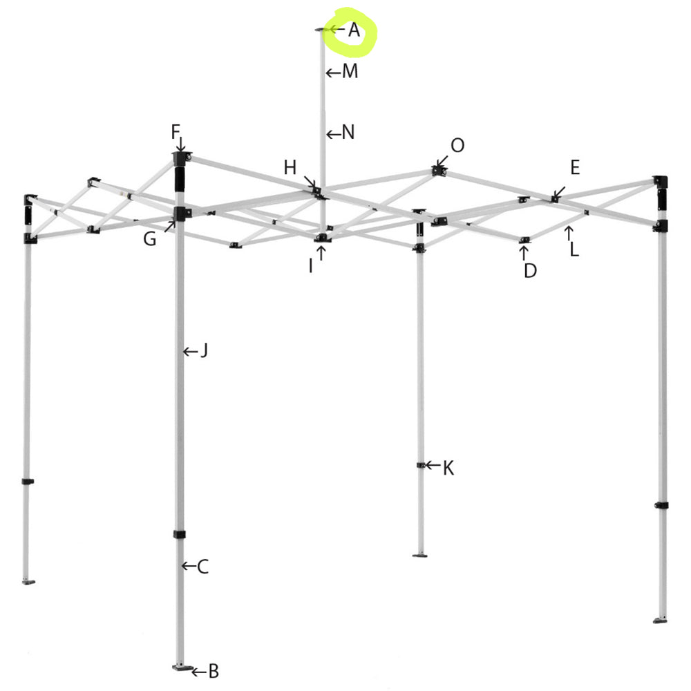 Tent Parts -A- Dome Cap