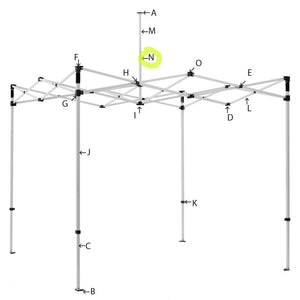 Tent Parts -N- Peak pole lower