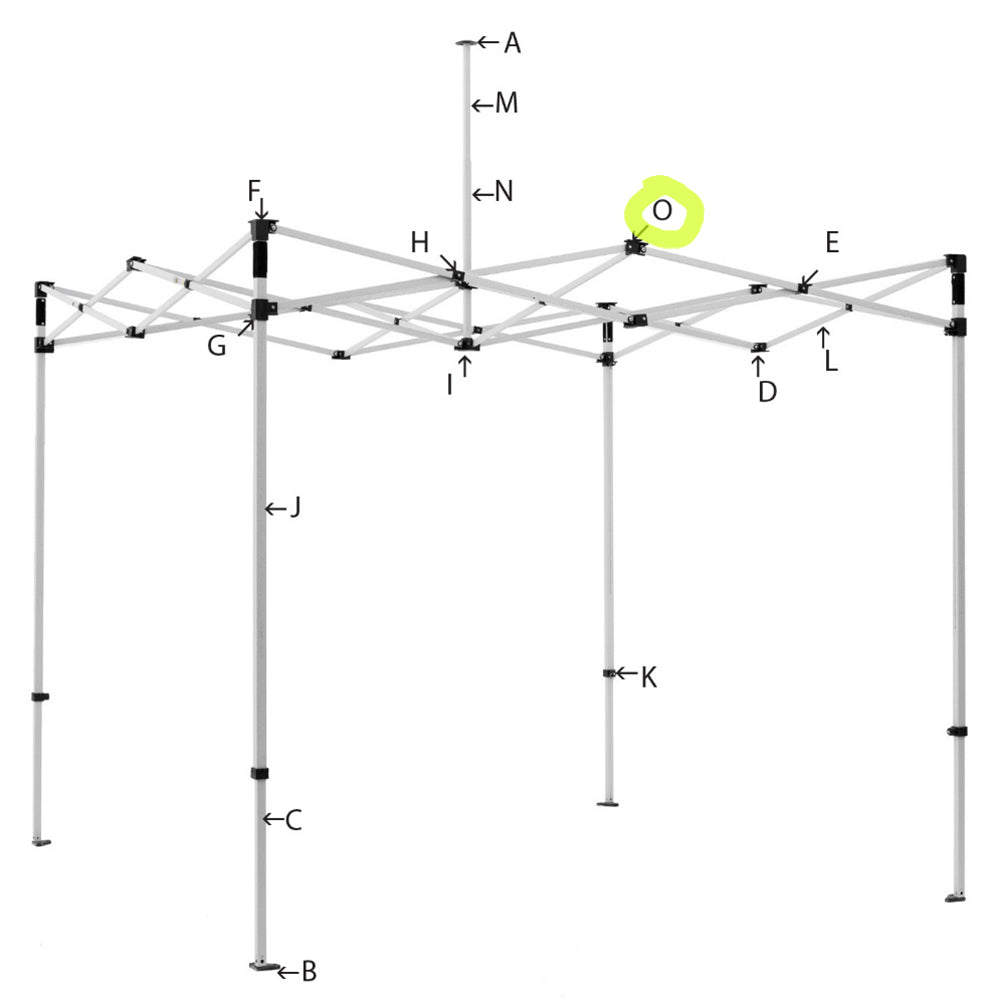 Tent Parts -O- Truss cap