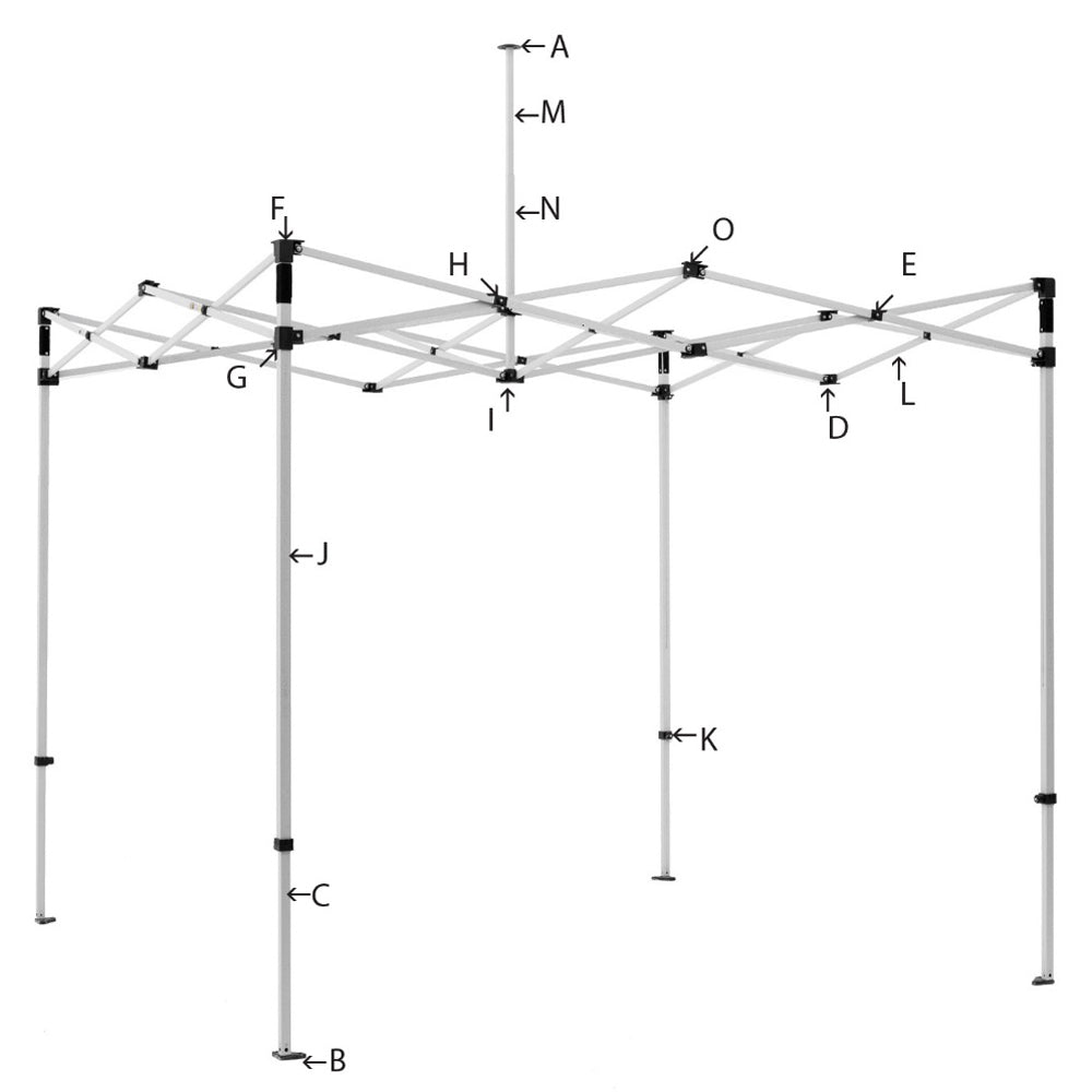 Tent Parts - NEW 10X10 CANOPY FRAME
