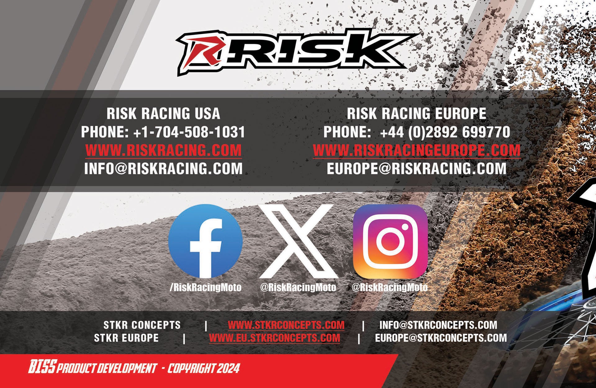 Page from the Risk Racing 2024 Catalog
