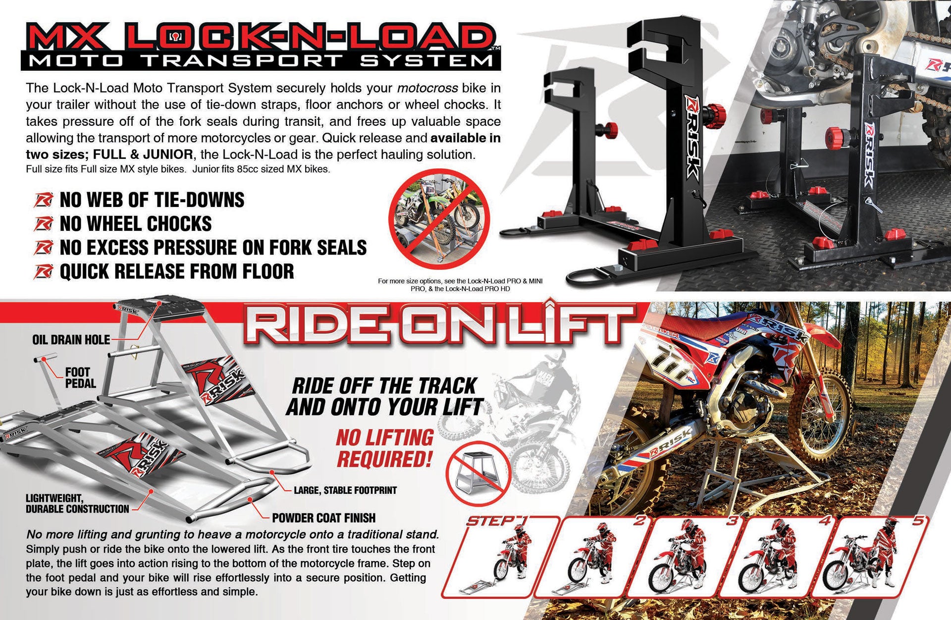 Page from the Risk Racing 2024 Catalog