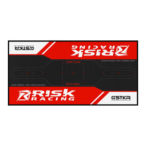 Risk Racing Carpeted Pit Mat, overhead product view