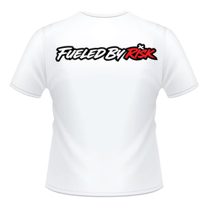 Fueled By Risk - WHITE - YOUTH Motocross T-Shirt