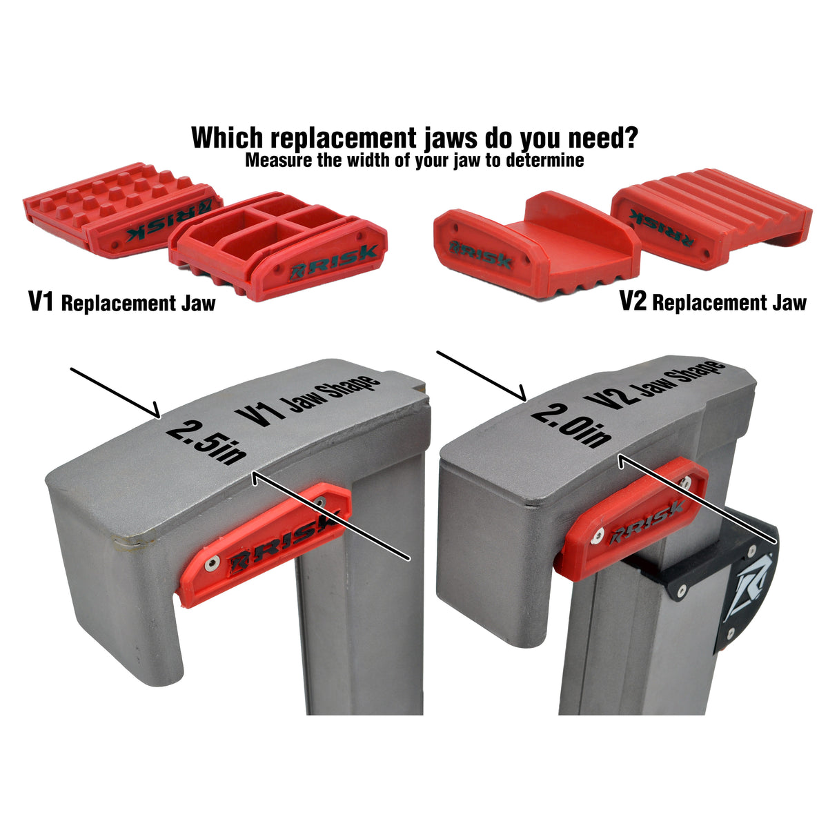 Lock-N-Load Pro Rubber Jaw Replacement Options Explanation Poster