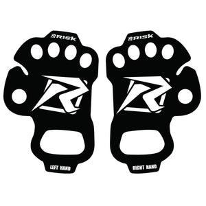 Black Palm Protectors - Lightweight Blister Protection Gloves-Palm Protection-Risk Racing
