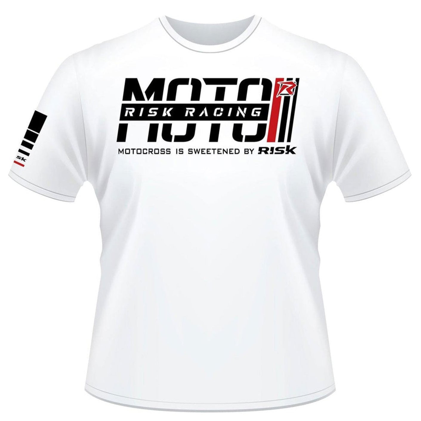 Risk Racing Moto Retro White T-Shirt