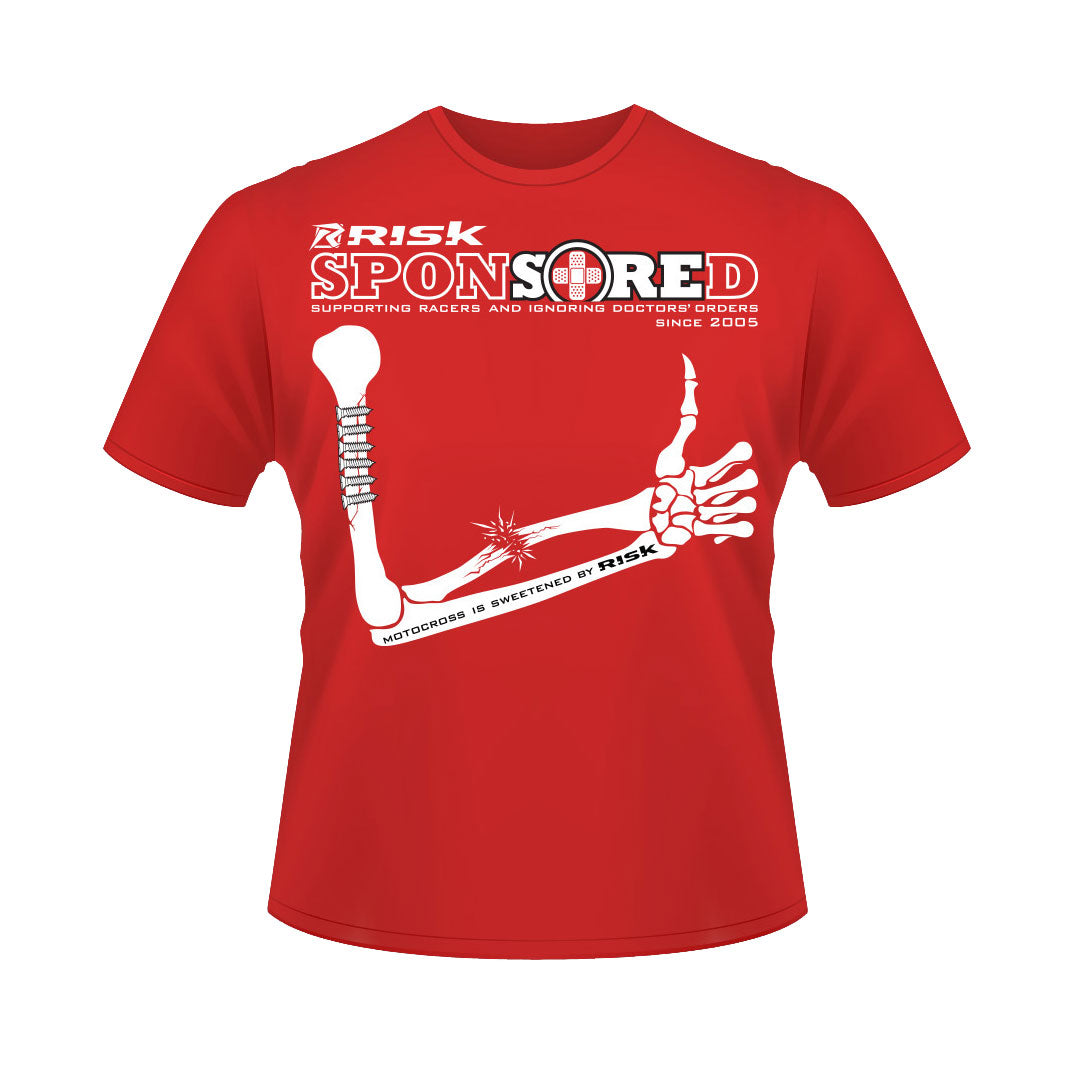 sponSOREd Broken Arm Motocross T-Shirt