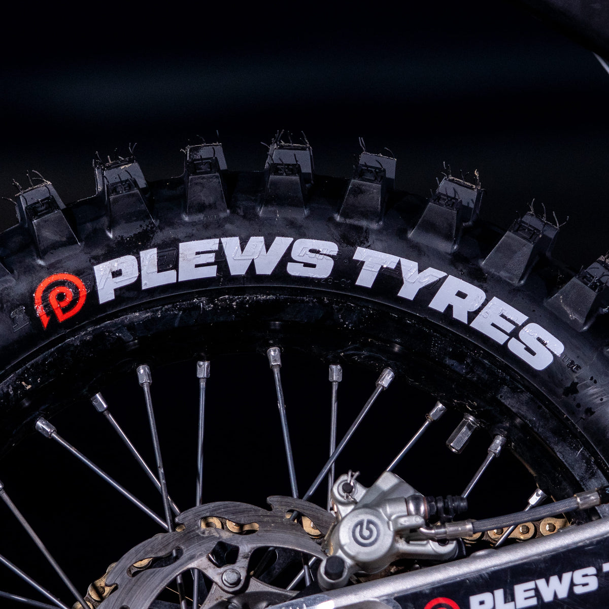 PLEWS White Tire Lettering Stickers - 2pc