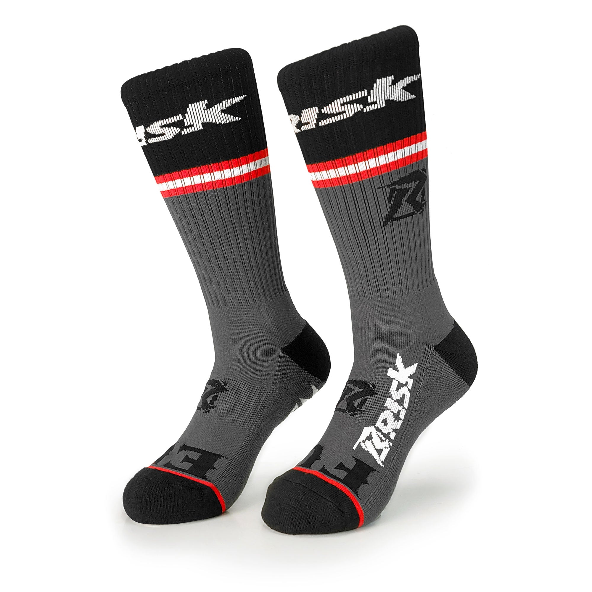 Risk Racing - Break Bones - Motocross Inspired Socks - Partnership with FUEL Apparel - Bottom View