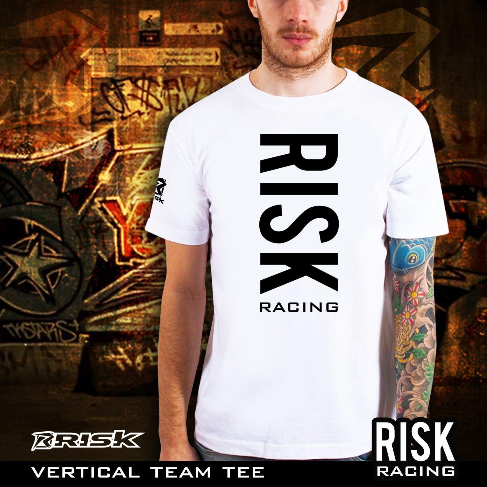 Risk Racing vertical team t-shirt