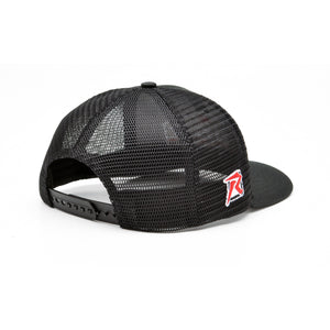 Risk-Black on Black Motocross Hat Rear Right