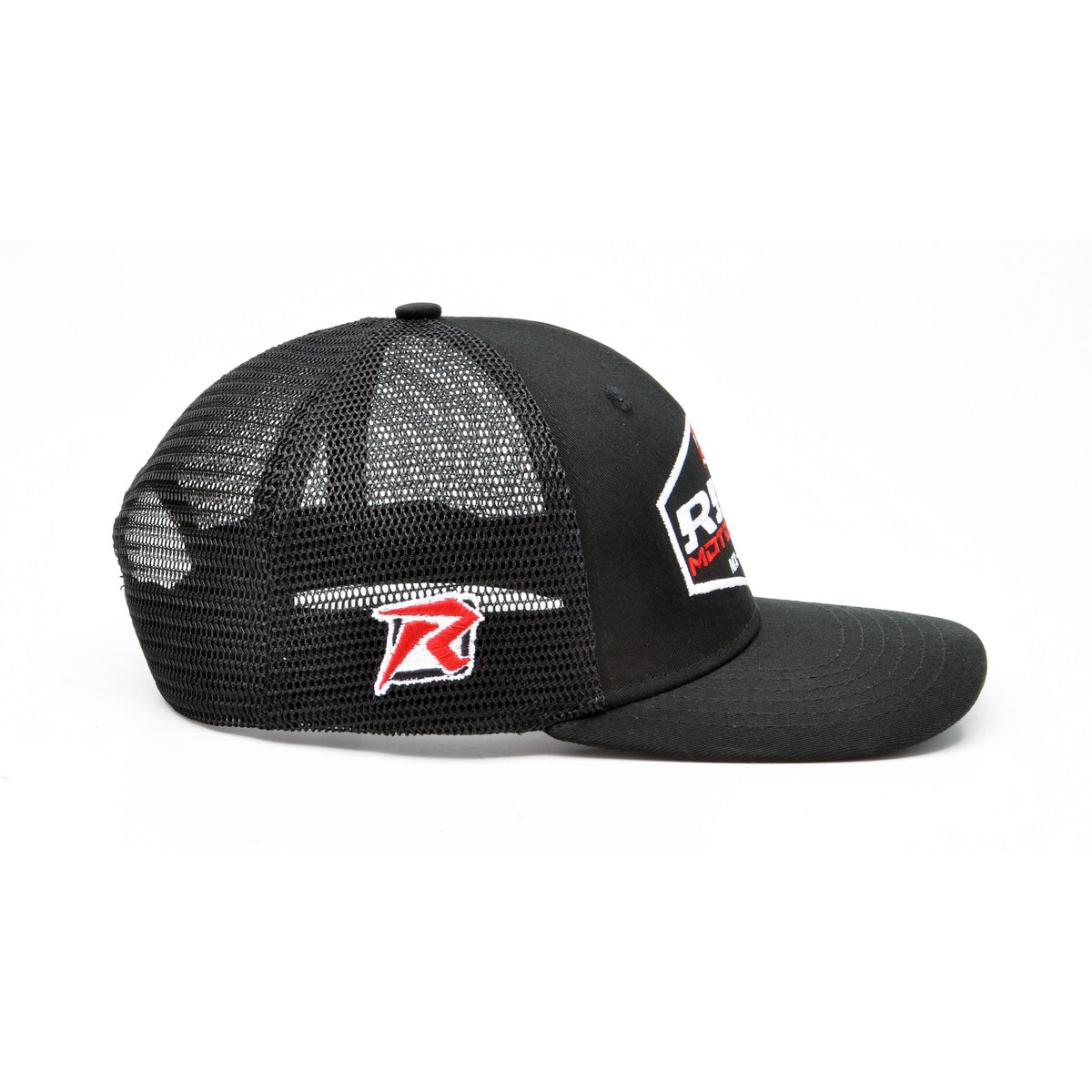 Risk-Black on Black Motocross Hat Side Right