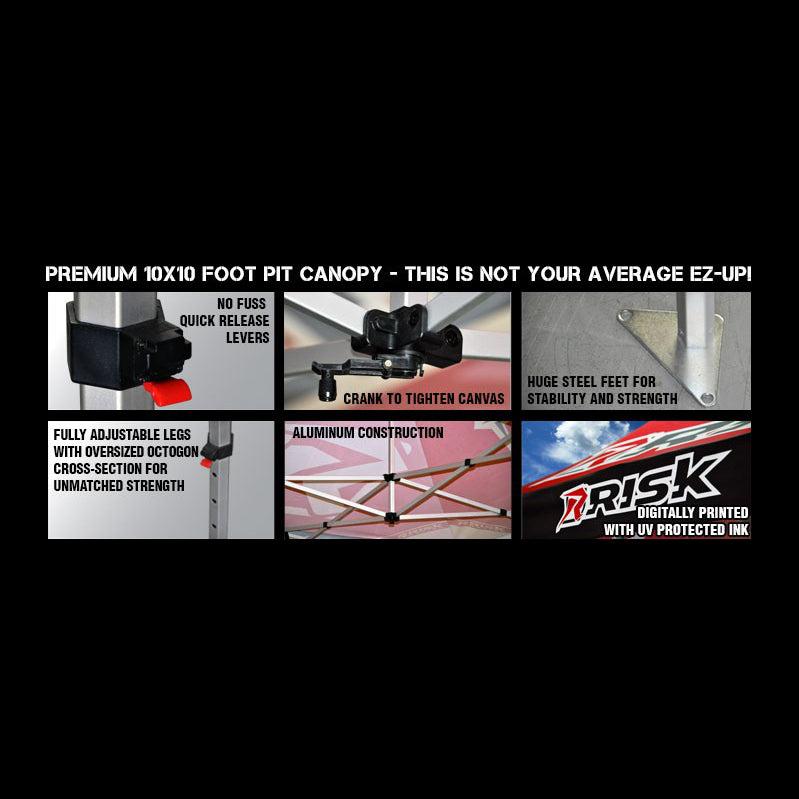 Home / Products / 10x10 Race Canopy - Premium Pop-Up Pit Tent