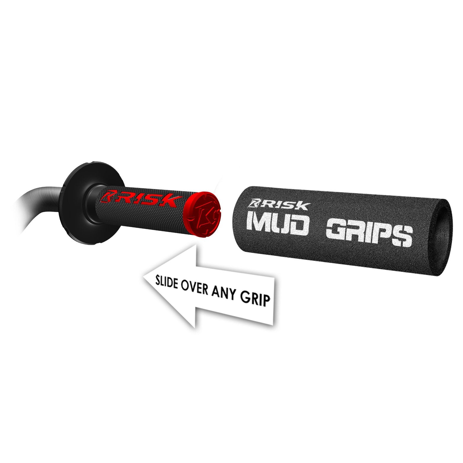 Mud Grips - Makes the muddiest, slippery grip feel dry!-Grip-Risk Racing