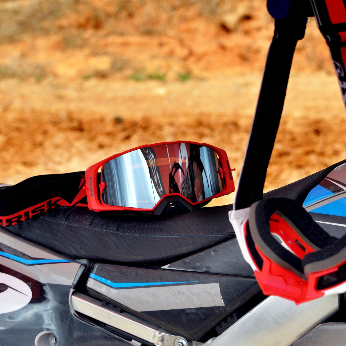 J.A.C. V2 MX Goggle with Clear Lens-Goggles-Risk Racing