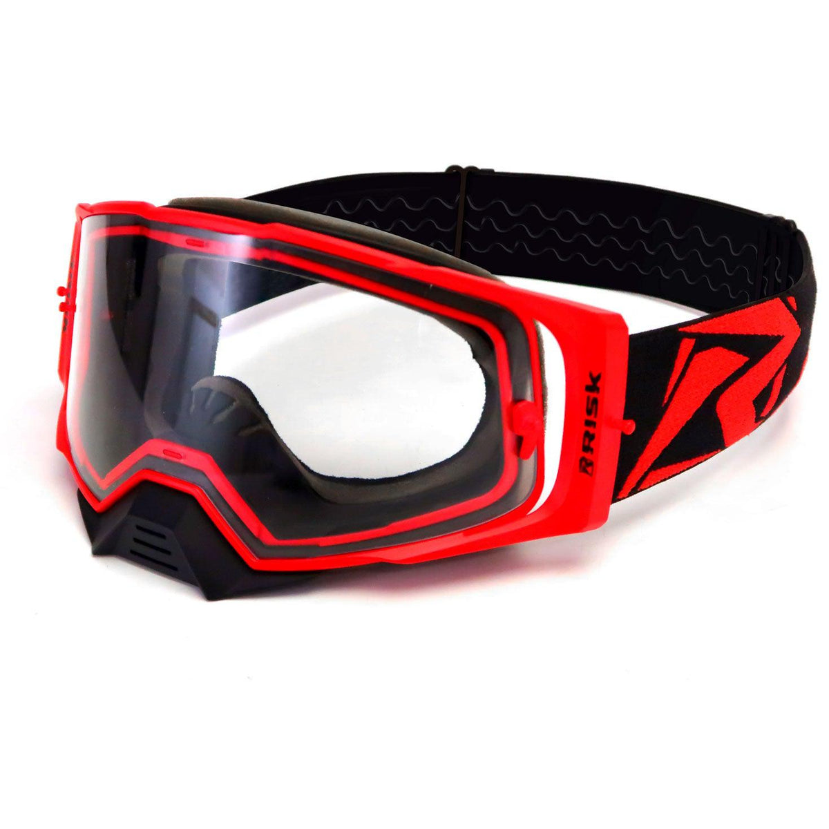 J.A.C. V2 MX Goggle with Clear Lens-Goggles-Risk Racing