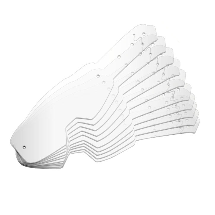 10 pack of tear offs for the JAC V2 MX goggles