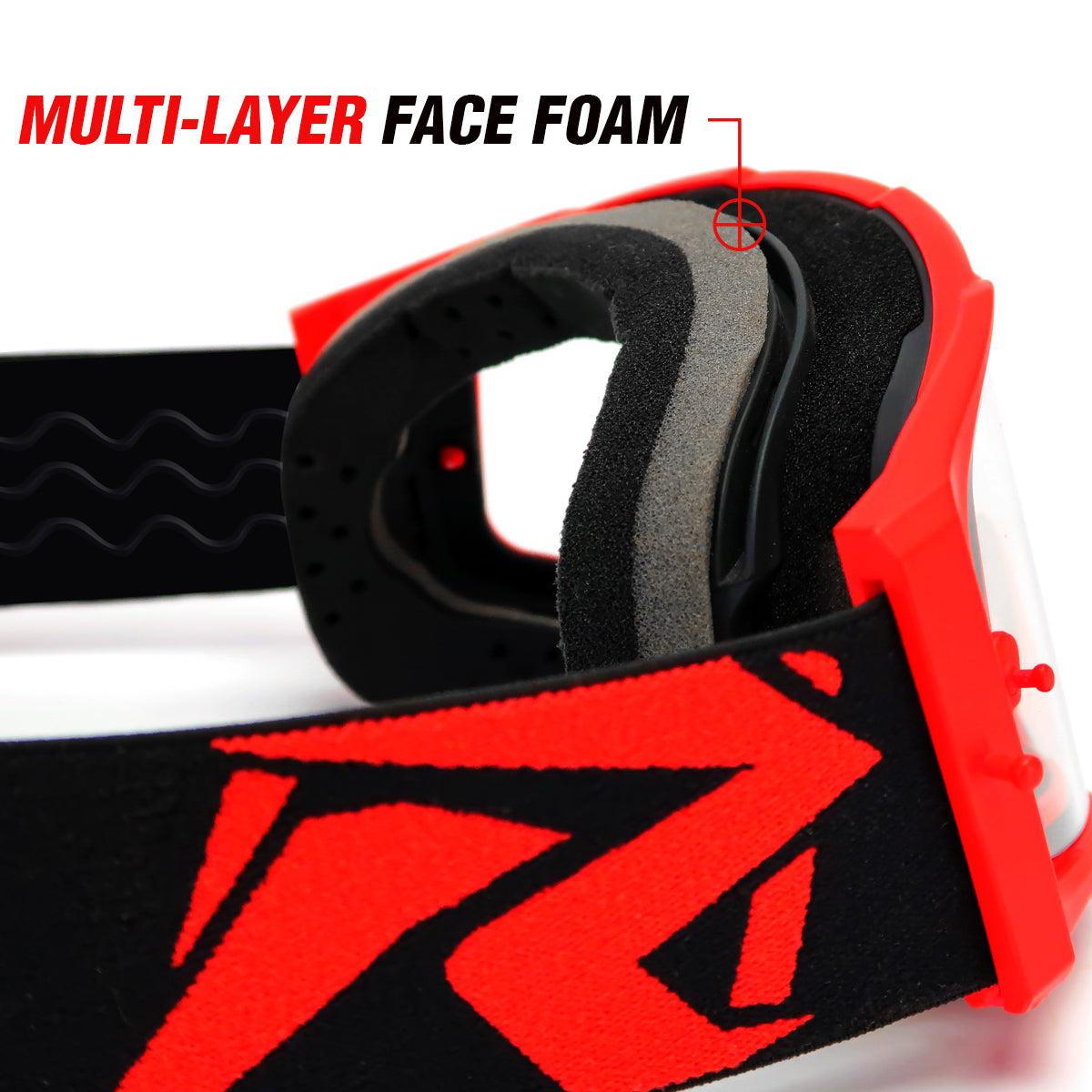 J.A.C. V2 MX Goggle with Clear Lens-Goggles-Risk Racing