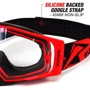 J.A.C. V2 MX Goggle with Clear Lens-Goggles-Risk Racing