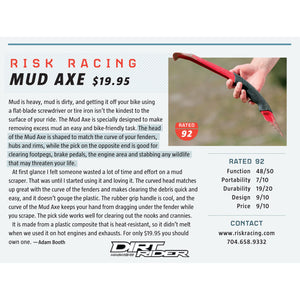 Mud Axe review in Dirt Rider Magazine