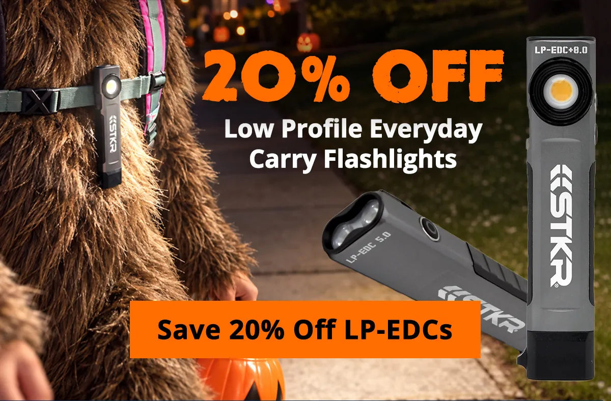 LP-EDC lights shown on a Halloween night walk